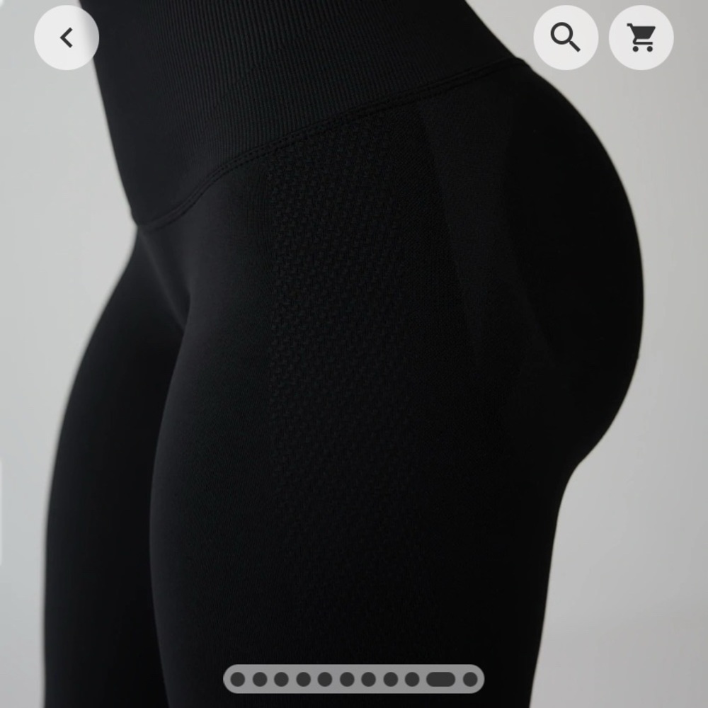 Women's Black High-Waisted Leggings - Picture 3 of 12